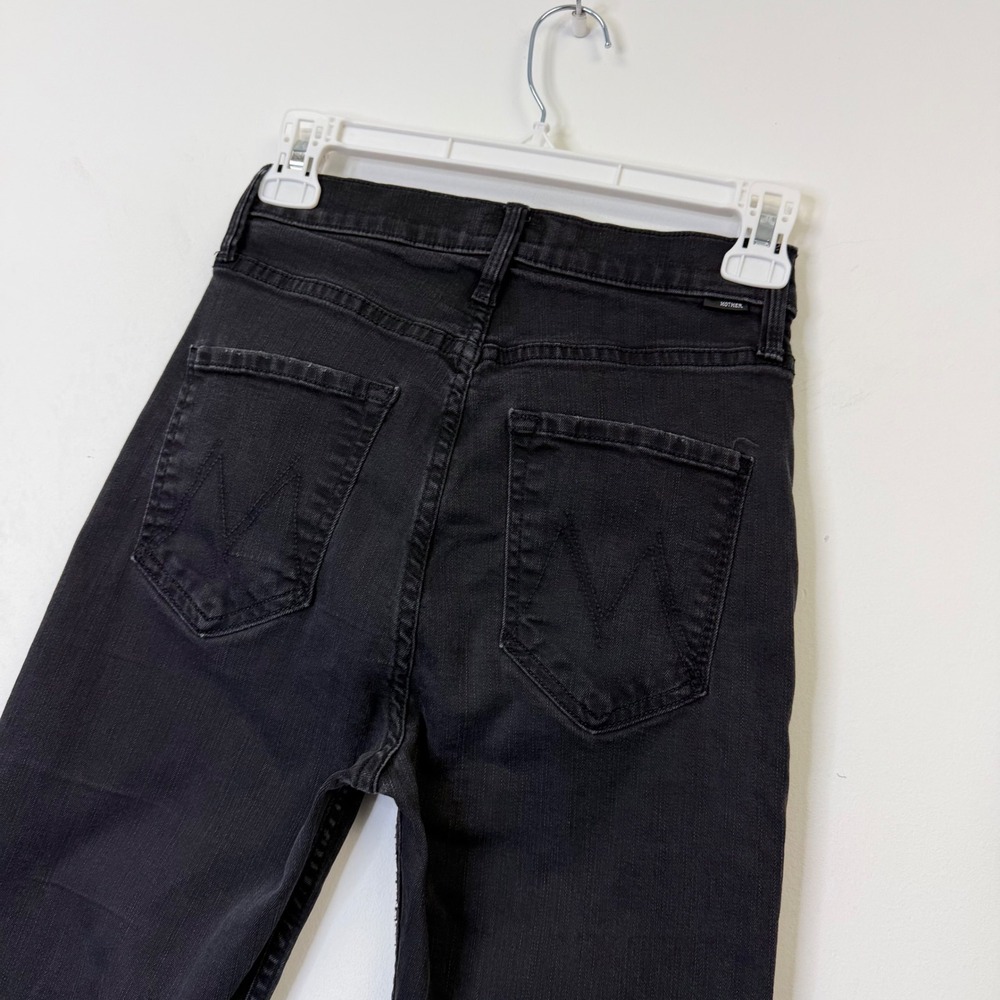 Mother High Waisted Rider Ankle Jeans Women's 25 Black - Picture 11 of 11